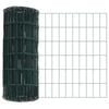 vidaXL Clôture Euro Vert 0.4 x 50 m Fer revêtu de PVC