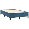 vidaXL Cadre de lit sans matelas bleu fonc&eacute; 120x200 cm velours