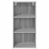 vidaXL Armoire suspendue avec stockage Gris Sonoma 40 x 29,5 x 80 cm