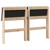 vidaXL T&ecirc;te de lit capitonn&eacute;e Taupe 120 cm Pin massif