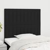 vidaXL T&ecirc;te de lit Noir 90x5x118/128 cm Tissu