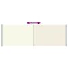 vidaXL Auvent lat&eacute;ral r&eacute;tractable de patio 200x600 cm Cr&egrave;me