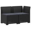 vidaXL Canap&eacute; de jardin 2 places avec coussins look rotin 2 place PP