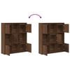 vidaXL Bibliothèque chêne marron 89x24x101,5 cm bois d'ingénierie