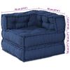 vidaXL Canapé modulaire 3 pcs Indigo tissu