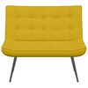 vidaXL Banc jaune 110x74x84 cm velours