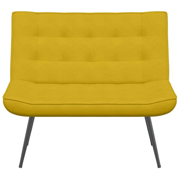 vidaXL Banc jaune 110x74x84 cm velours