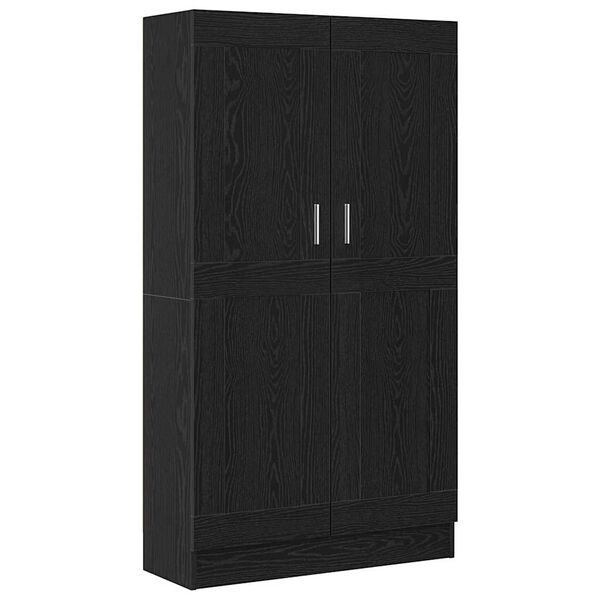 vidaXL Biblioth&egrave;que Ch&ecirc;ne noir 82,5 x 30,5 x 150 cm Bois d'ing&eacute;nierie