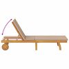 vidaXL Transat avec coussin Taupe Bois d'Acacia Massif