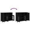 vidaXL Buffet Ch&ecirc;ne noir 100 x 35 x 75 cm