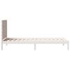 vidaXL Cadre de lit extra long sans matelas 100x220 cm bois massif