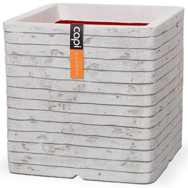 Capi Jardini&egrave;re Nature Row carr&eacute; 40x40 cm ivoire KRWI903