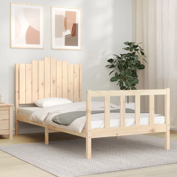 vidaXL Cadre de lit sans matelas 100x200 cm bois massif de pin