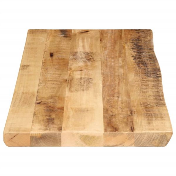 vidaXL Dessus de table bord vivant 80x40x2,5 cm bois de manguier brut