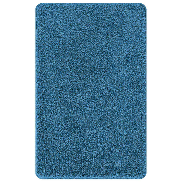 vidaXL Ensemble de tapis de bain antid&eacute;rapants 2 pcs Bleu PP