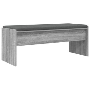 vidaXL Banc d'entr&eacute;e avec coussin Gris Sonoma 103 x 38 x 40 cm