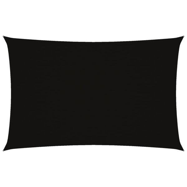 vidaXL Voile de parasol tissu oxford rectangulaire 4x7 m noir