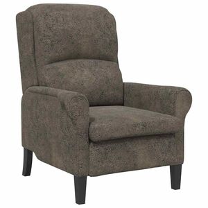 vidaXL fauteuil Gris fonc&eacute; 76 x 94 x 102 cm Simili cuir