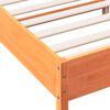 vidaXL Cadre de lit sans matelas cire marron 140x200cm bois pin massif