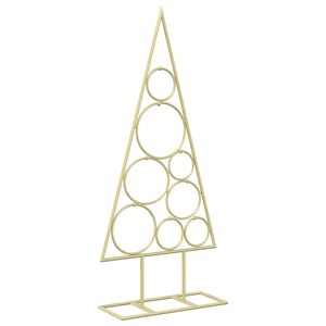vidaXL Sapin de No&euml;l en m&eacute;tal avec support circulaire KUOPIO 60 cm