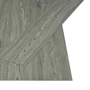 vidaXL Planches de Sol Autocollantes Nature 32 pcs Gris 4,46 m&sup2; PVC