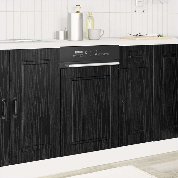 vidaXL Armoire de cuisine Ch&ecirc;ne noir 45 x 1,5 x 67 cm