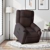 vidaXL Fauteuil inclinable &eacute;lectrique marron fonc&eacute; tissu