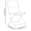 vidaXL Chaises d'ext&eacute;rieur pliables lot de 4 Noir Acier et textil&egrave;ne