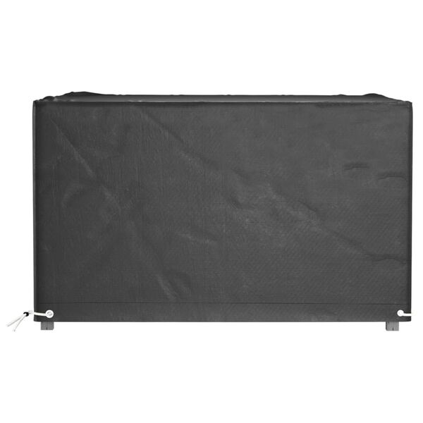 vidaXL Housses de salon de jardin 2 pcs 8 œillets 125x125x75 cm carré