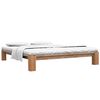 vidaXL Cadre de lit sans matelas bois de ch&ecirc;ne massif 140x200 cm