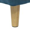 vidaXL Pouf de rangement avec coussin Bleu 40 x 40 x 45 cm Velours