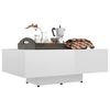 vidaXL Table basse Blanc brillant 85x55x31 cm Bois d'ingénierie