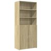 vidaXL Buffet haut ch&ecirc;ne sonoma 80x42,5x185 cm bois d'ing&eacute;nierie