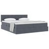 vidaXL Lit de Rangement avec matelas Gris fonc&eacute; 100 x 200 cm