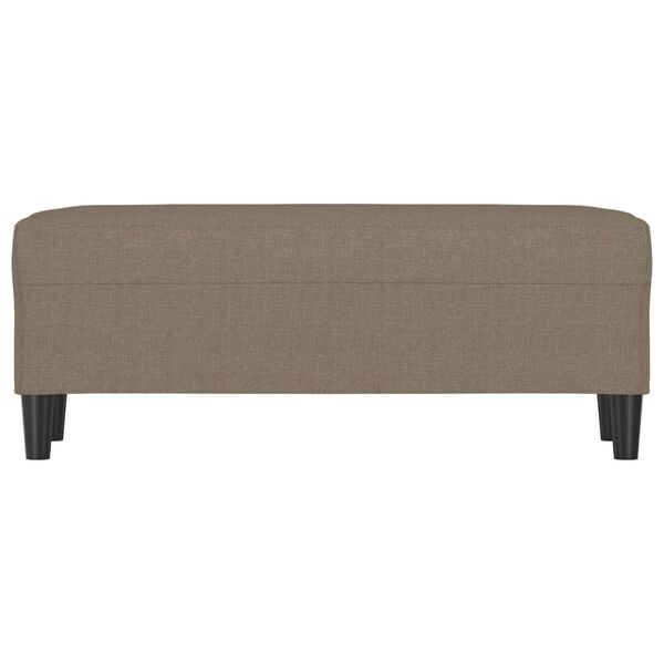 vidaXL Banc Taupe 100x35x41 cm Tissu