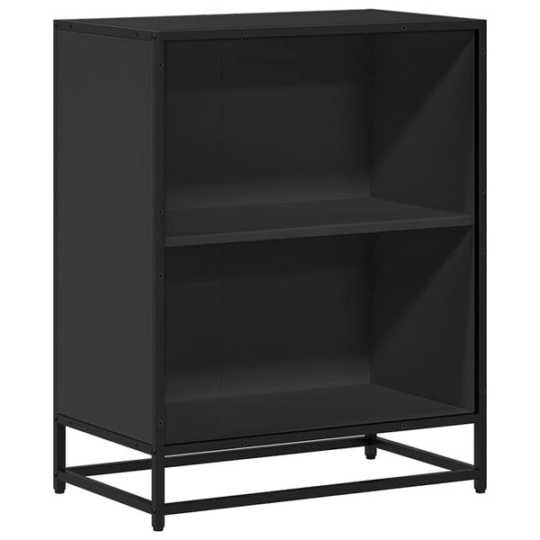 vidaXL Biblioth&egrave;que noir 60x35x76 cm bois d'ing&eacute;nierie