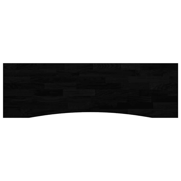 vidaXL Dessus de bureau marron fonc&eacute; bois ch&ecirc;ne massif rectangulaire