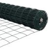 vidaXL Cl&ocirc;ture avec poteau Vert 0,4 x 25 m Acier et PVC