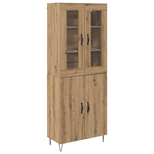 vidaXL Haut Armoire Ch&ecirc;ne artisanal 69,5 x 34 x 180 cm