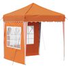 vidaXL Tente de f&ecirc;te pop-up Orange 195 x 195 x 245 cm