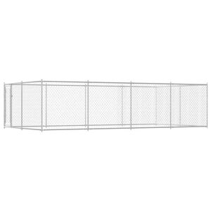 vidaXL Chenil ext&eacute;rieur pour chiens 7,6 x 3,8 x 1,9 m