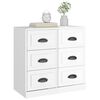 vidaXL Buffet blanc brillant 70x35,5x67,5 cm bois d'ingénierie