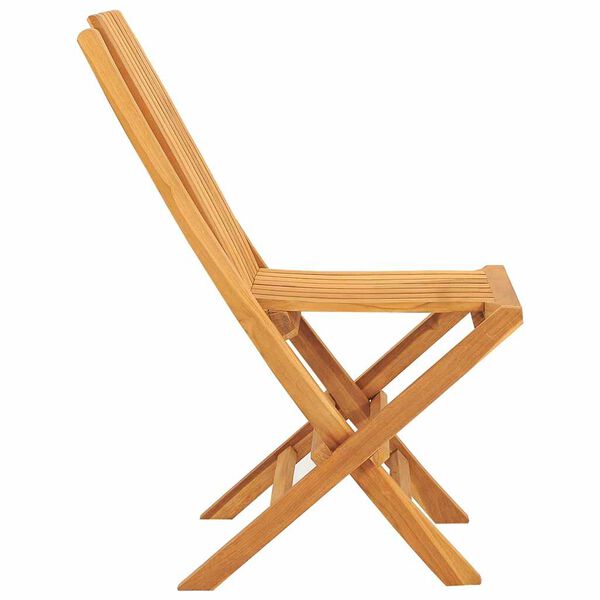 vidaXL Chaises de jardin pliantes lot de 8 47x47x89cm bois massif teck