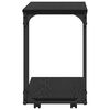 vidaXL Table d'appoint Ch&ecirc;ne noir 50 x 35 x 55,5 cm Bois d'ing&eacute;nierie