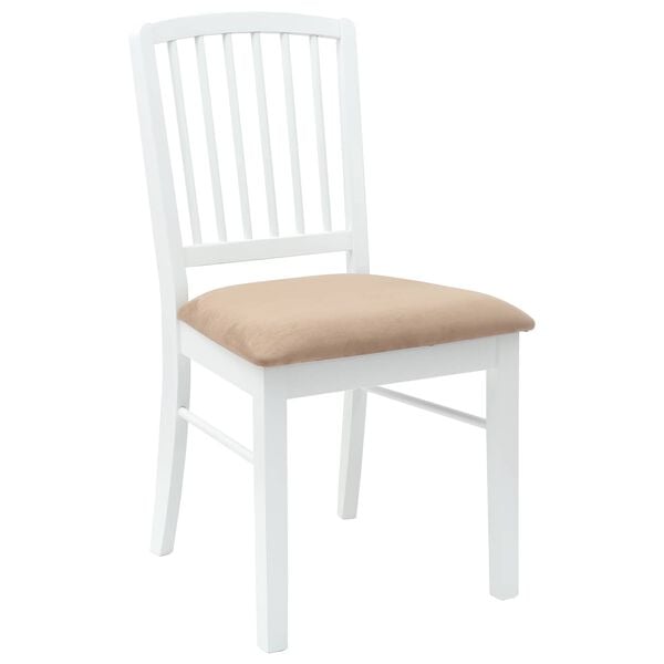vidaXL Chaises de salle &agrave; manger 2 pcs Blanc 50 x 52,5 x 91 cm