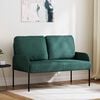 vidaXL Canap&eacute;s avec coussin 110cm Vert fonc&eacute; Contreplaqu&eacute;