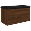 vidaXL Banc de rangement ch&ecirc;ne marron 82x42x45 cm Bois d'ing&eacute;nierie