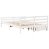 vidaXL Cadre de lit sans matelas blanc 140x200 cm bois de pin massif
