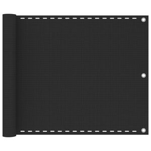 vidaXL &Eacute;cran de balcon en PEHD 75 x 600 cm Anthracite