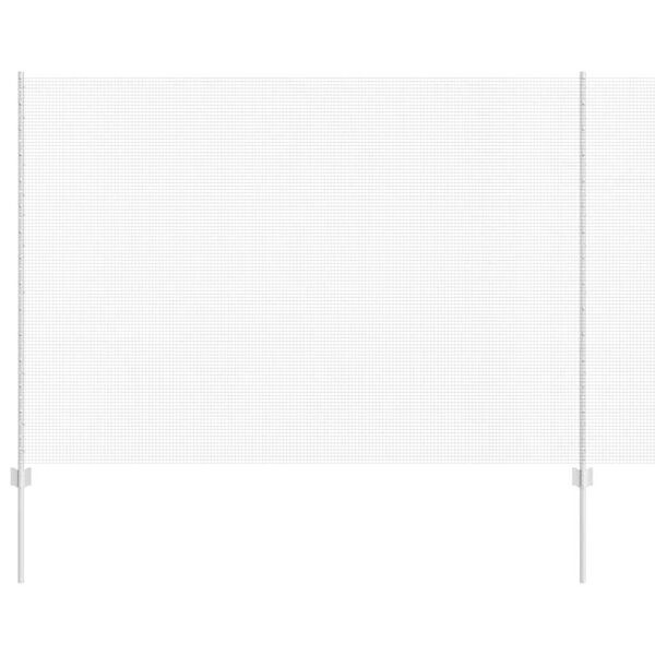 vidaXL Cl&ocirc;ture avec poteau Argent&eacute; 1,5 x 50 m Acier